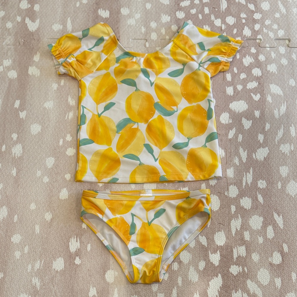 Carter’s Just One You Lemon Print Tankini Two-Piece Swimsuit 4T